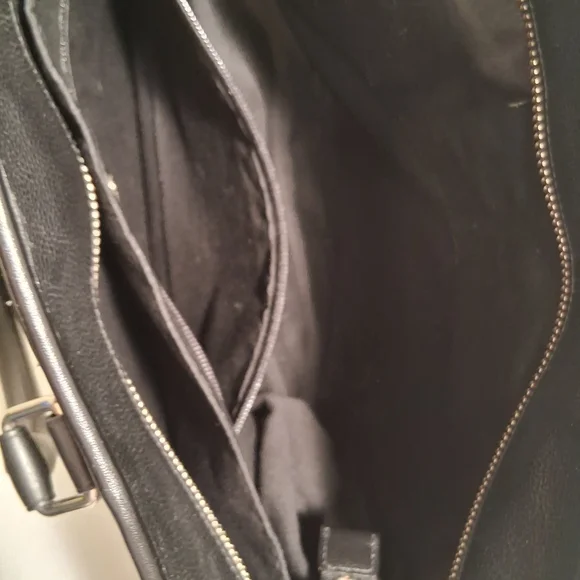 Authentic black leather coach Businessbriefcase.